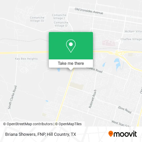 Briana Showers, FNP map