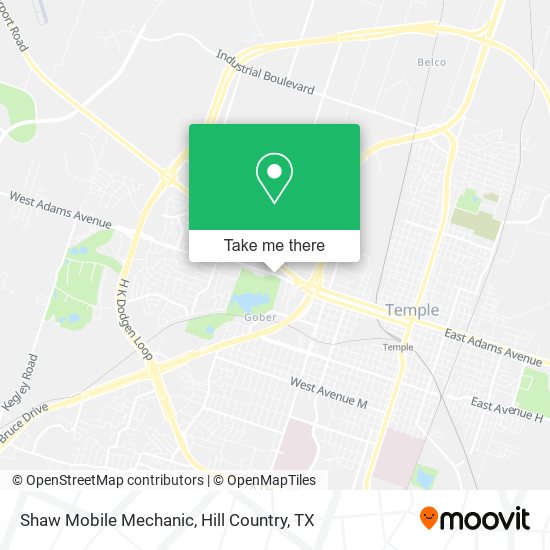 Mapa de Shaw Mobile Mechanic