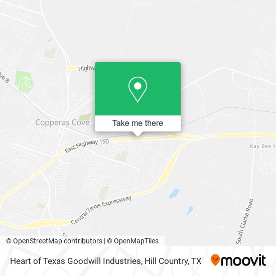 Mapa de Heart of Texas Goodwill Industries