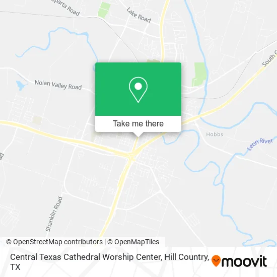 Mapa de Central Texas Cathedral Worship Center