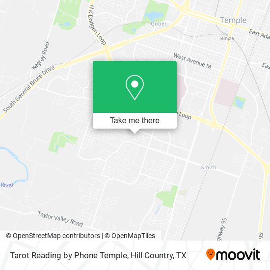 Tarot Reading by Phone Temple map