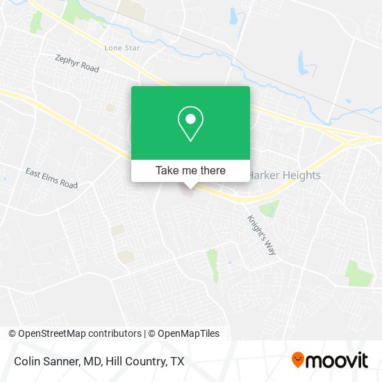 Colin Sanner, MD map