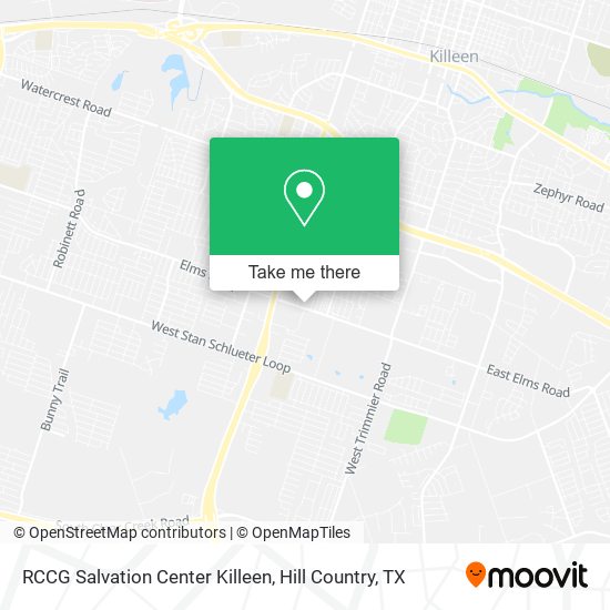 Mapa de RCCG Salvation Center Killeen