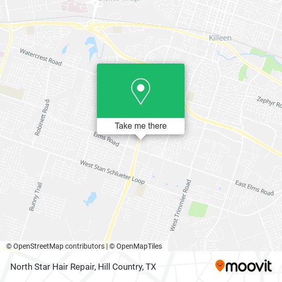 North Star Hair Repair map