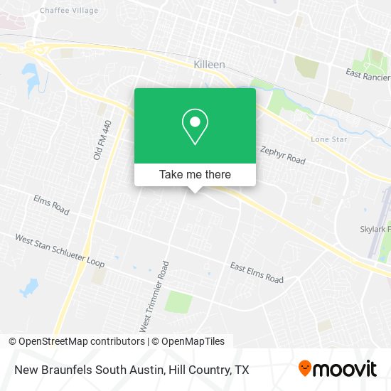 Mapa de New Braunfels South Austin