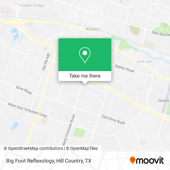 Big Foot Reflexology map