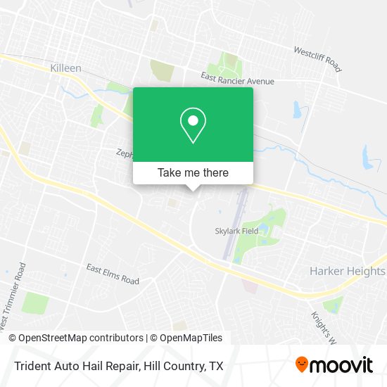 Mapa de Trident Auto Hail Repair