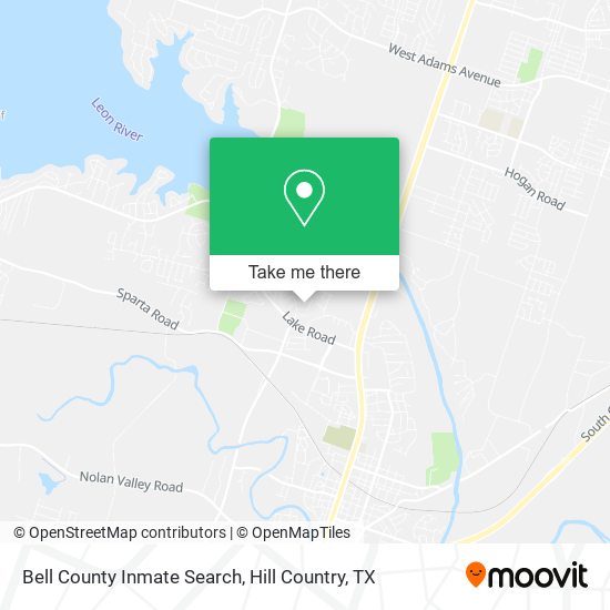 Mapa de Bell County Inmate Search