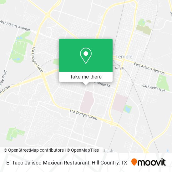 El Taco Jalisco Mexican Restaurant map