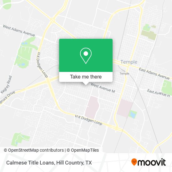 Mapa de Calmese Title Loans