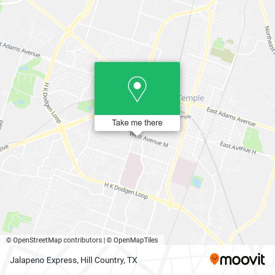 Jalapeno Express map