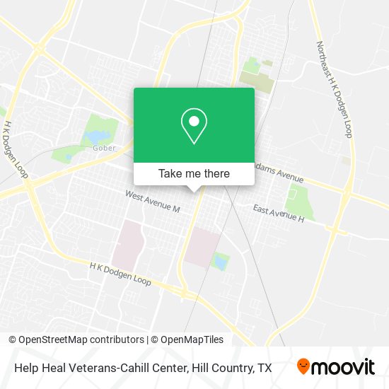 Help Heal Veterans-Cahill Center map