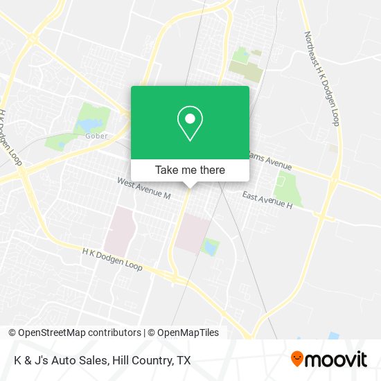 K & J's Auto Sales map