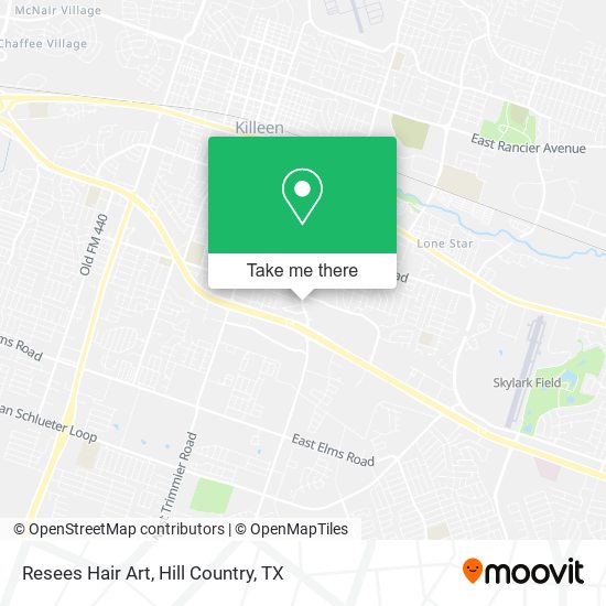 Resees Hair Art map