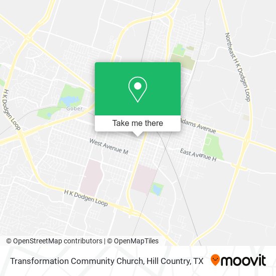 Transformation Community Church map