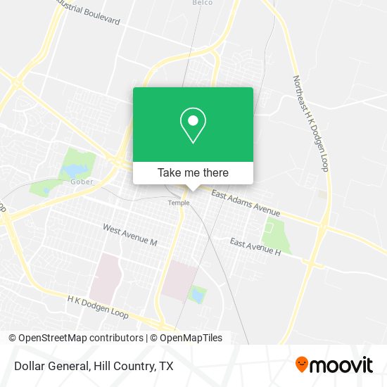 Mapa de Dollar General