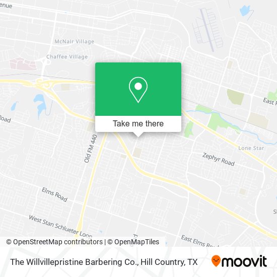 The Willvillepristine Barbering Co. map