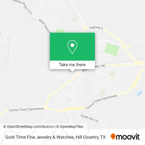 Mapa de Gold Time Fine Jewelry & Watches