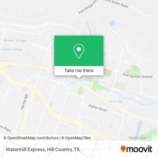 Watermill Express map