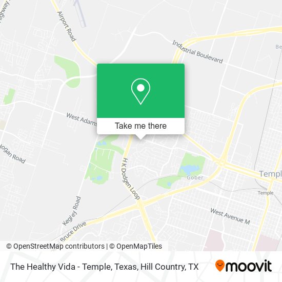 The Healthy Vida - Temple, Texas map