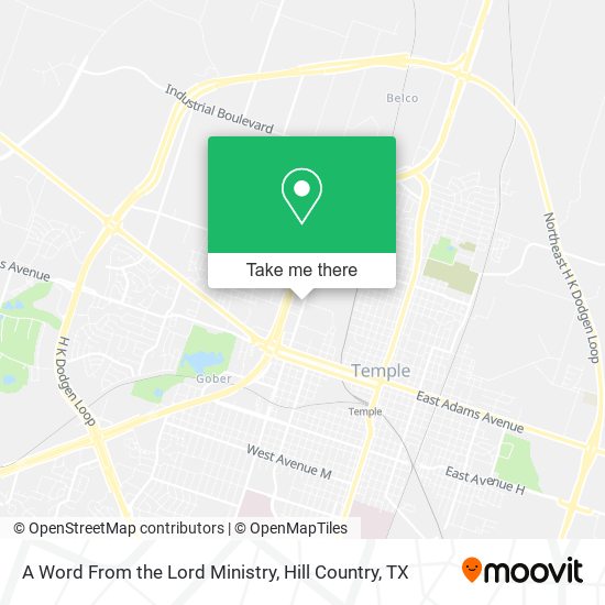 A Word From the Lord Ministry map