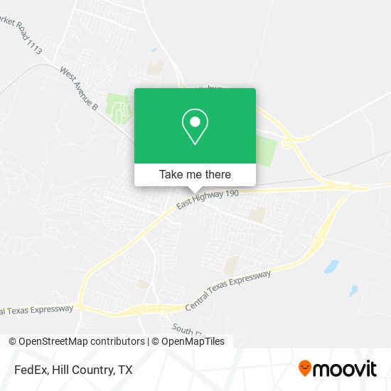 Mapa de FedEx