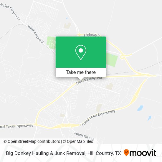 Big Donkey Hauling & Junk Removal map
