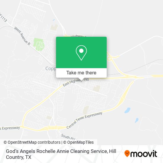 God's Angels Rochelle Annie Cleaning Service map