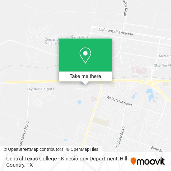 Central Texas College - Kinesiology Department map