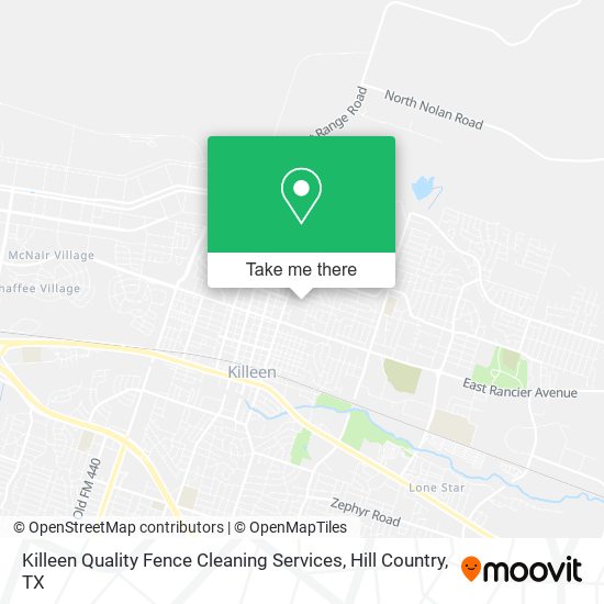 Killeen Quality Fence Cleaning Services map