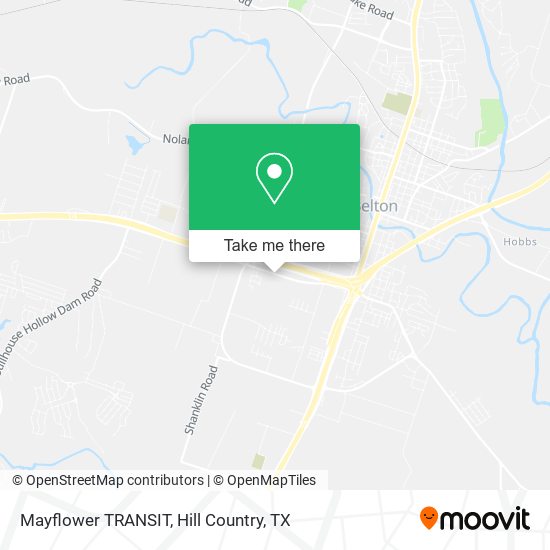 Mayflower TRANSIT map