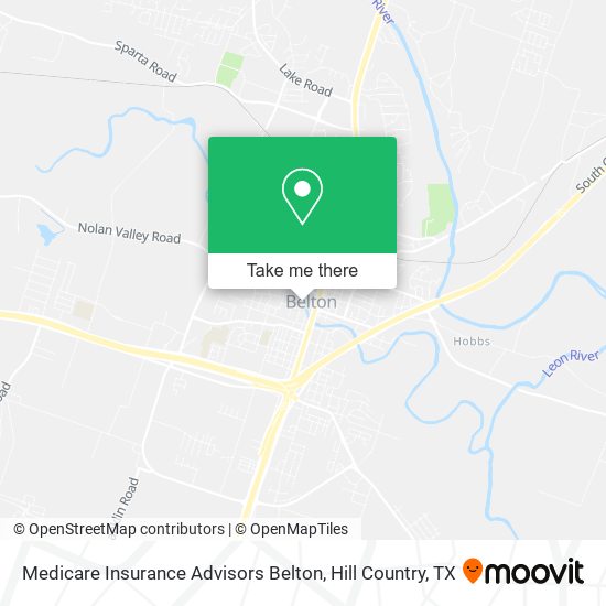 Medicare Insurance Advisors Belton map