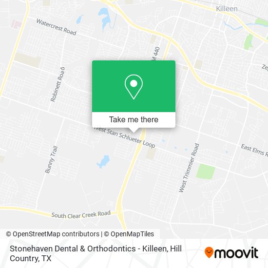 Mapa de Stonehaven Dental & Orthodontics - Killeen