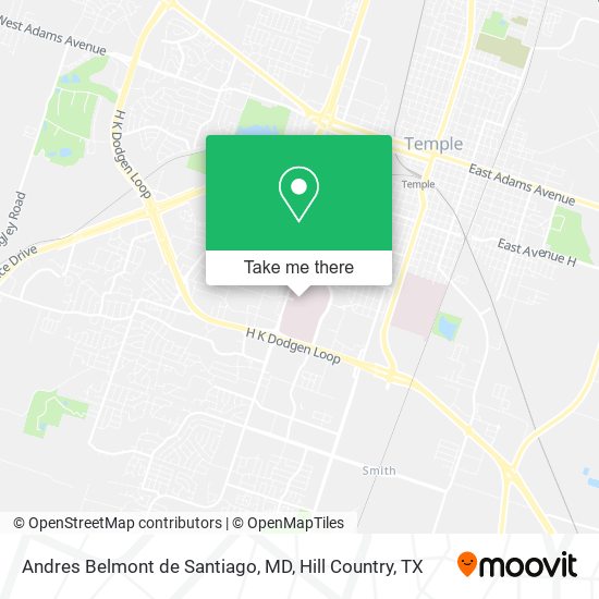 Andres Belmont de Santiago, MD map