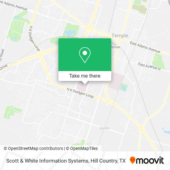 Scott & White Information Systems map