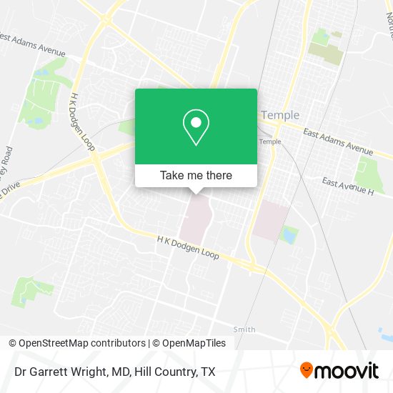 Dr Garrett Wright, MD map