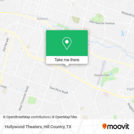Hollywood Theaters map