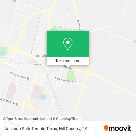 Mapa de Jackson Park Temple Texas