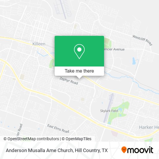 Anderson Musalla Ame Church map