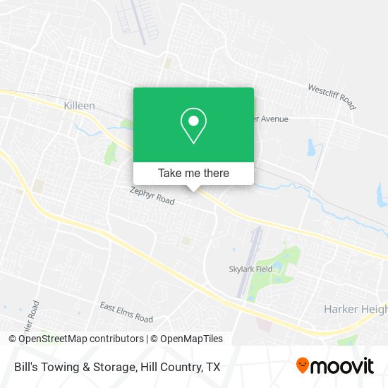 Mapa de Bill's Towing & Storage