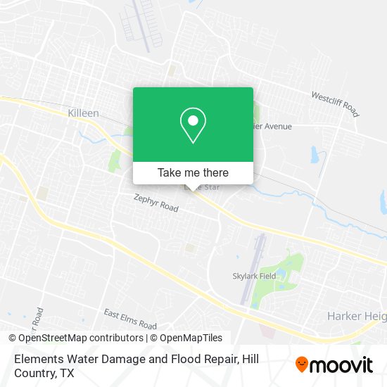 Elements Water Damage and Flood Repair map