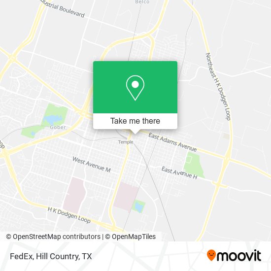 Mapa de FedEx