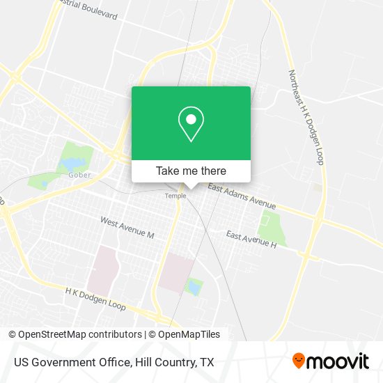 US Government Office map