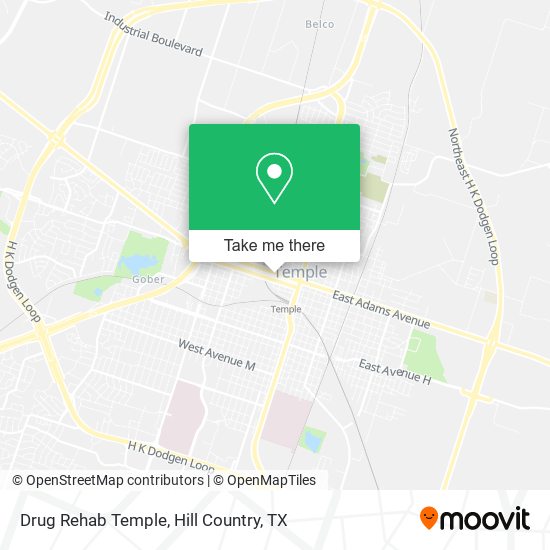 Mapa de Drug Rehab Temple