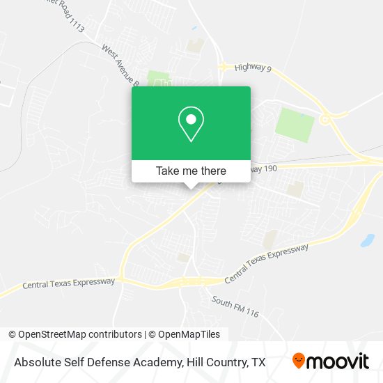 Absolute Self Defense Academy map