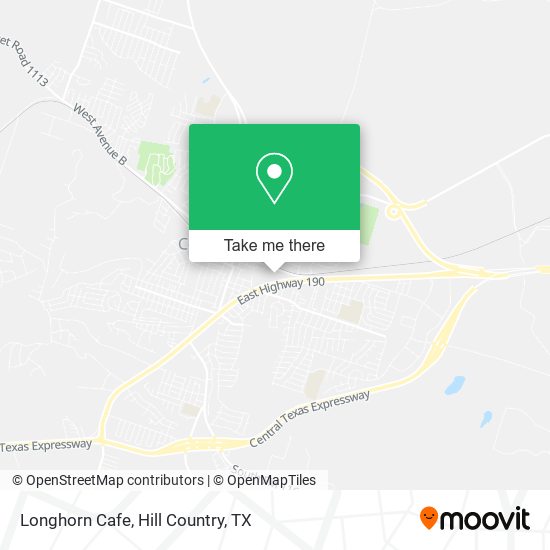 Longhorn Cafe map