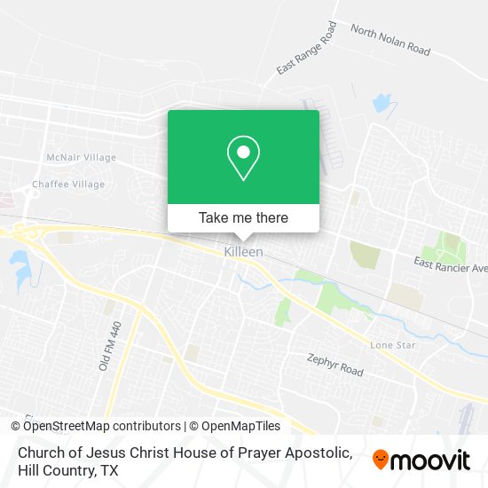 Church of Jesus Christ House of Prayer Apostolic map
