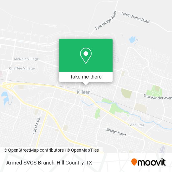 Armed SVCS Branch map