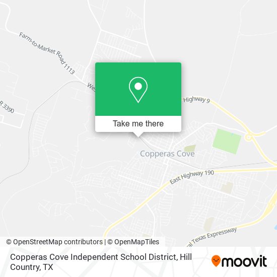 Copperas Cove Independent School District map