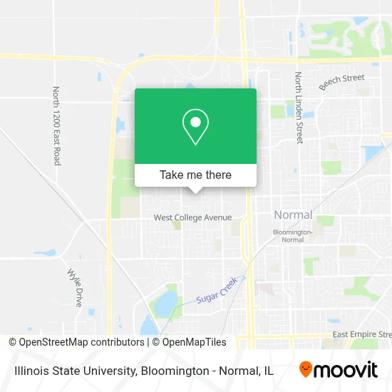 Illinois State University map